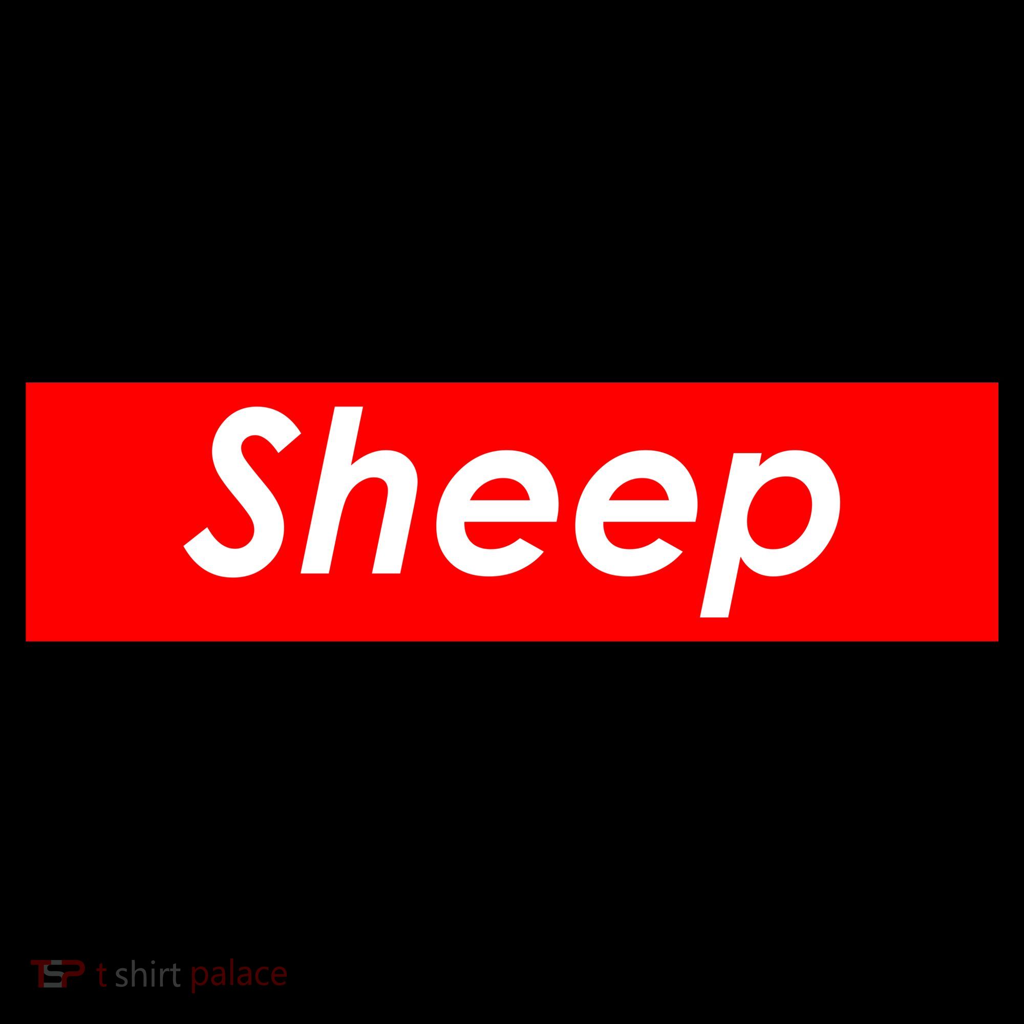 Sheep Red Box Logo USA-Made Doggie Bandana