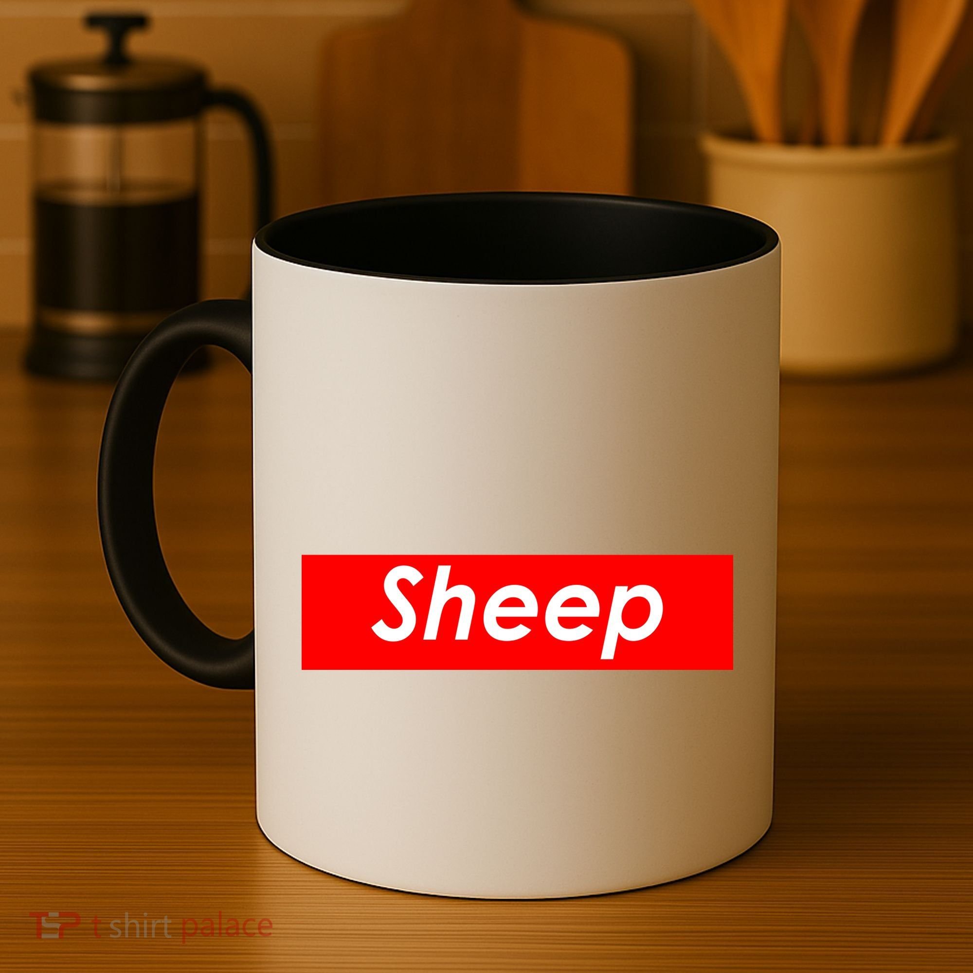 Sheep Red Box Logo Coffee Mug