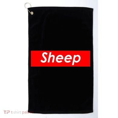 Sheep Red Box Logo Golf Towel