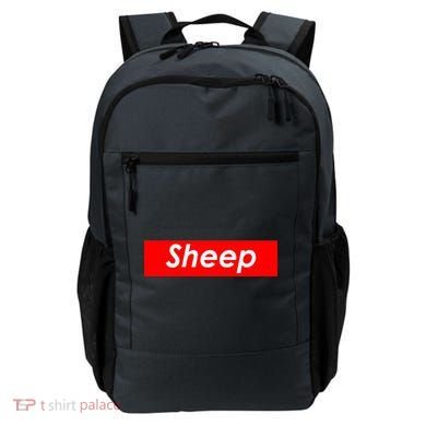 Sheep Red Box Logo Backpack