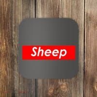 Sheep Red Box Logo Coaster thumb 0