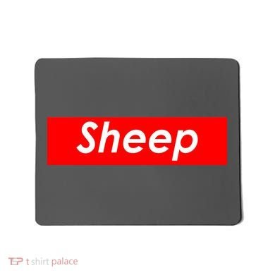 Sheep Red Box Logo Mousepad