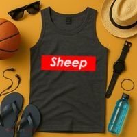 Sheep Red Box Logo Tank Top thumb 4