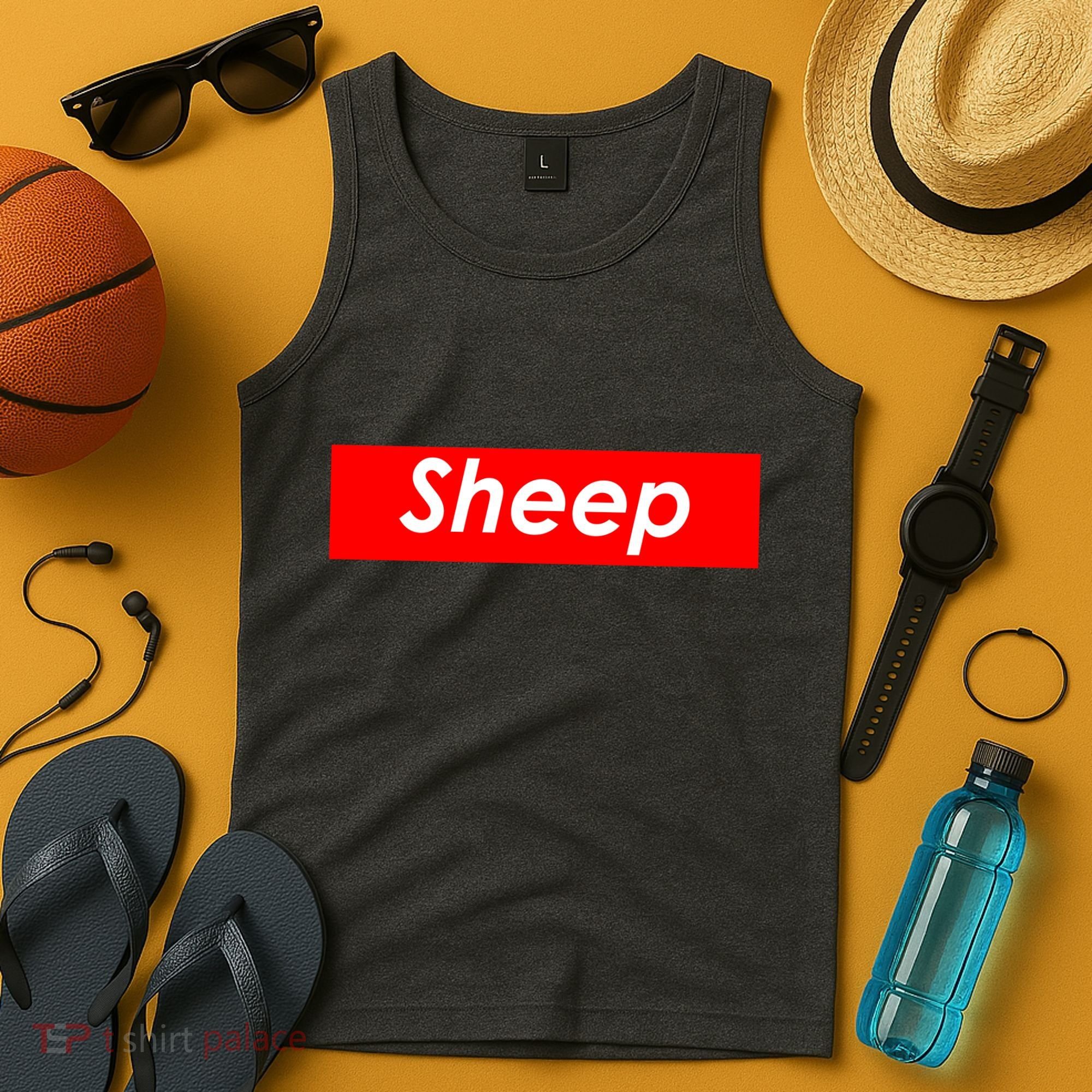 Sheep Red Box Logo Tank Top