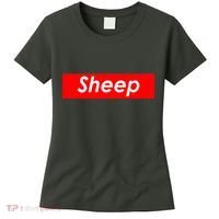Sheep Red Box Logo Women's T-Shirt thumb 0