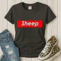Sheep Red Box Logo Women's T-Shirt thumb 3