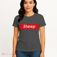 Sheep Red Box Logo Women's T-Shirt thumb 4