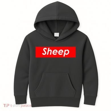Sheep Red Box Logo Kids Hoodie