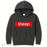 Sheep Red Box Logo Kids Hoodie thumb 0