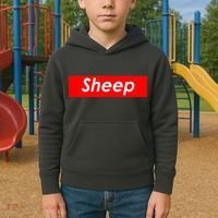 Sheep Red Box Logo Kids Hoodie thumb 2
