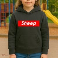Sheep Red Box Logo Kids Hoodie thumb 3