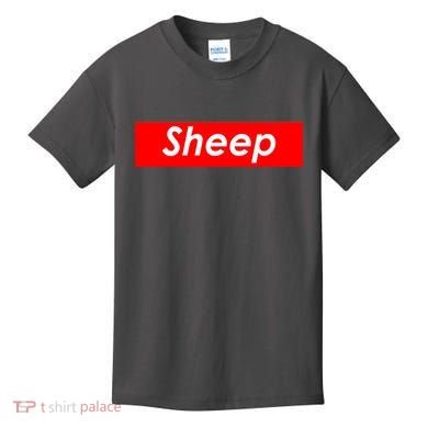 Sheep Red Box Logo Kids T-Shirt