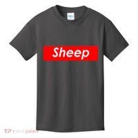 Sheep Red Box Logo Kids T-Shirt thumb 0