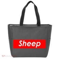 Sheep Red Box Logo Tote Bag thumb 0