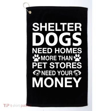 Shelter Dogs Need Homes Golf Towel
