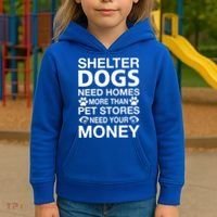 Shelter Dogs Need Homes Kids Hoodie thumb 3