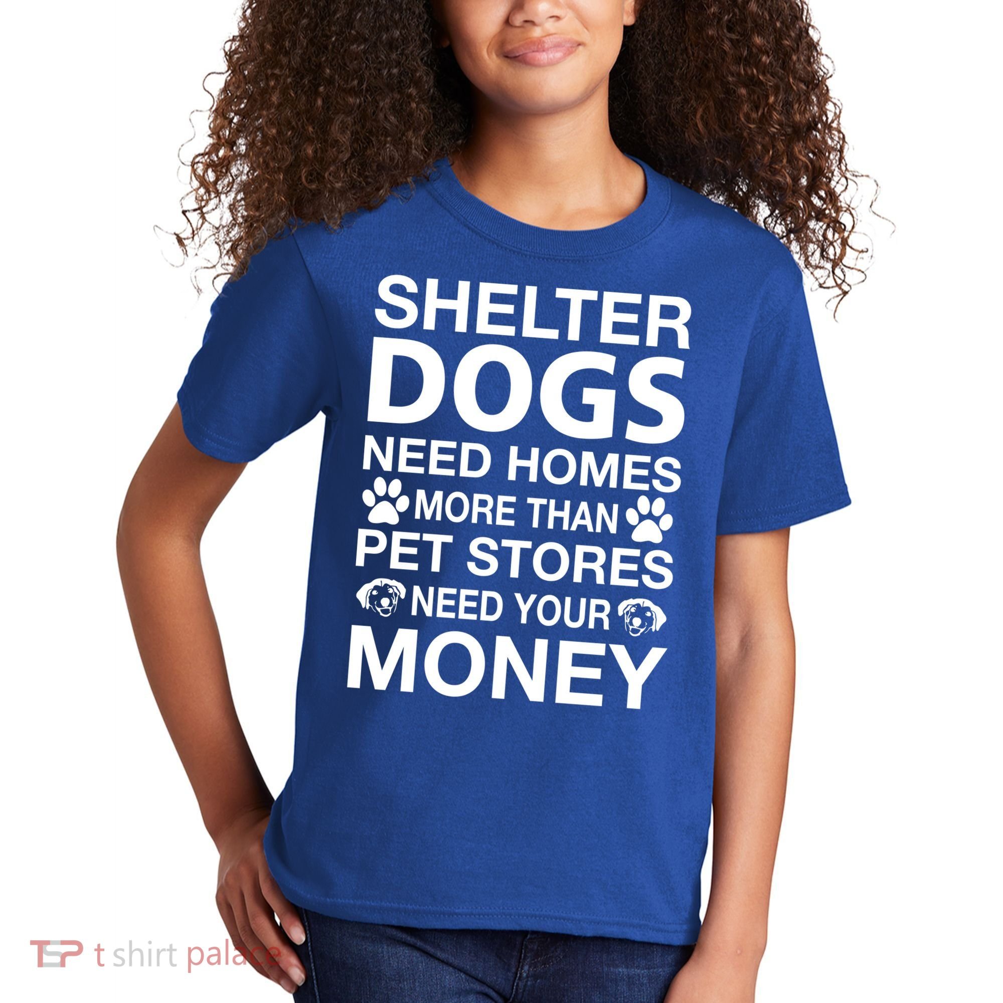 Shelter Dogs Need Homes Kids T-Shirt