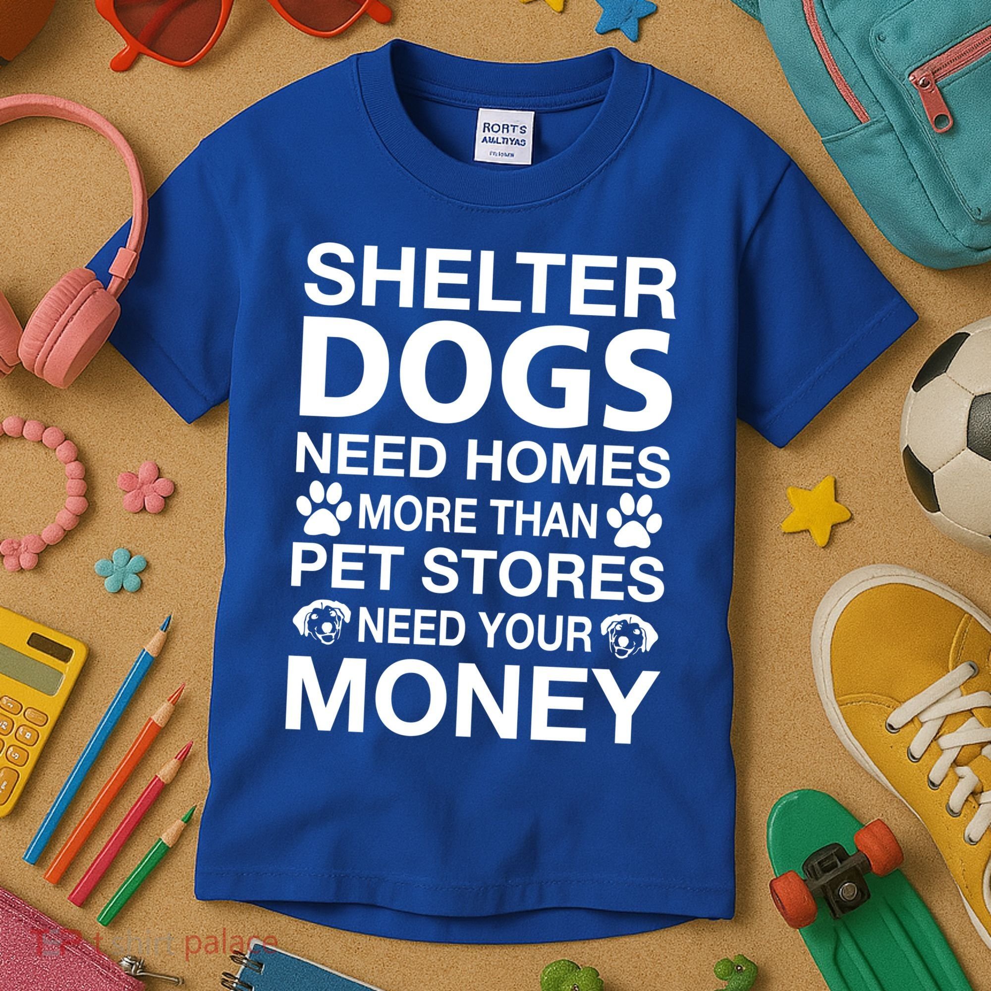 Shelter Dogs Need Homes Kids T-Shirt