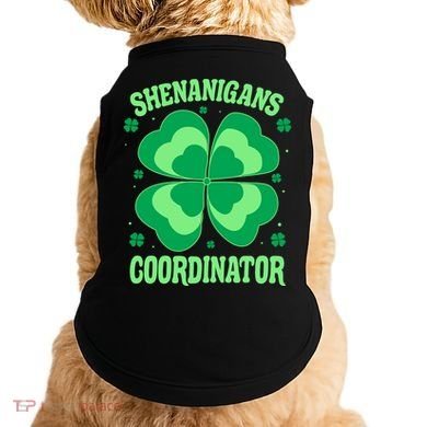 Shenanigan Coordinator Shamrock Clover Doggie Tank