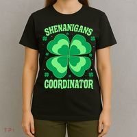 Shenanigan Coordinator Shamrock Clover T-Shirt thumb 4