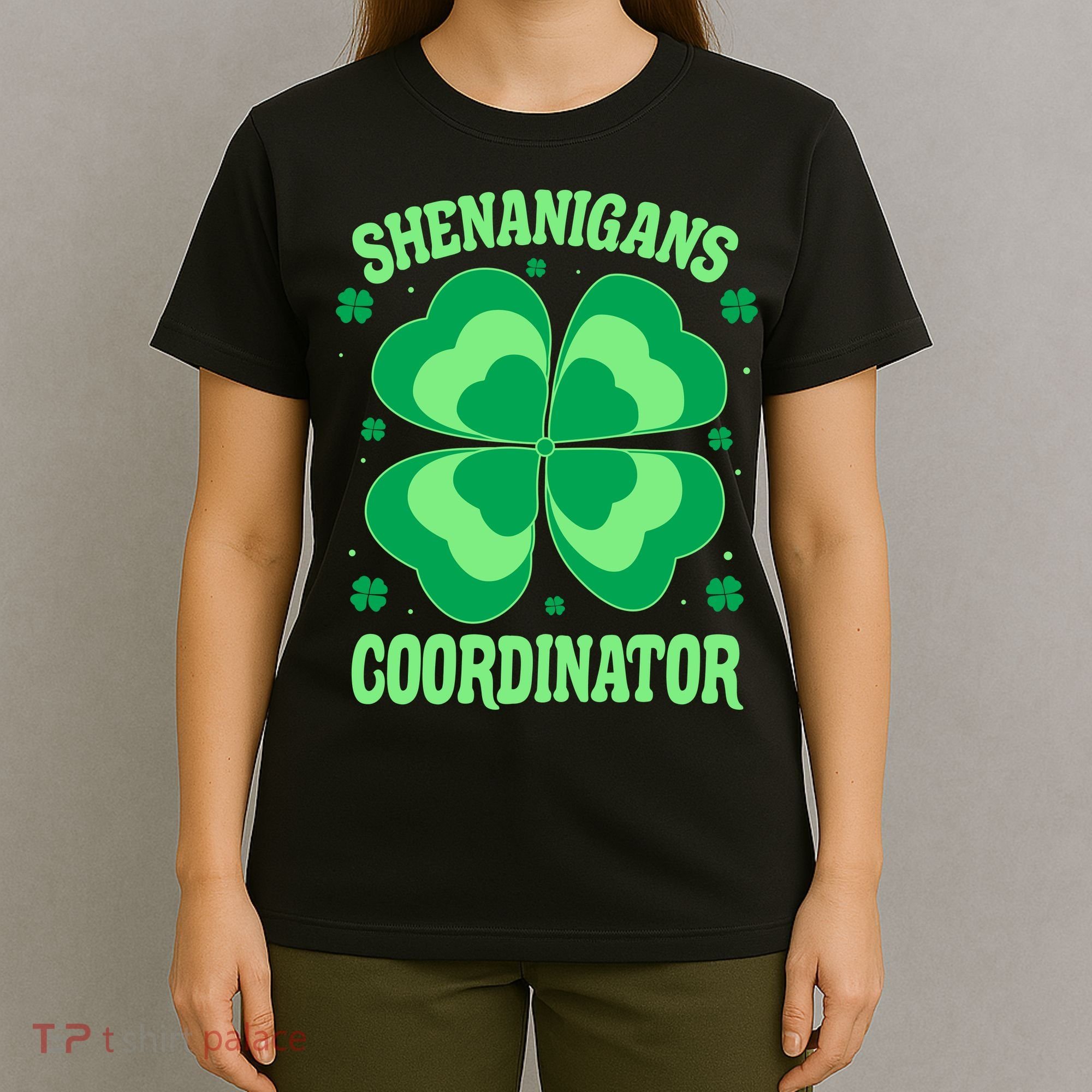 Shenanigan Coordinator Shamrock Clover T-Shirt