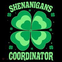 Shenanigan Coordinator Shamrock Clover T-Shirt thumb 7