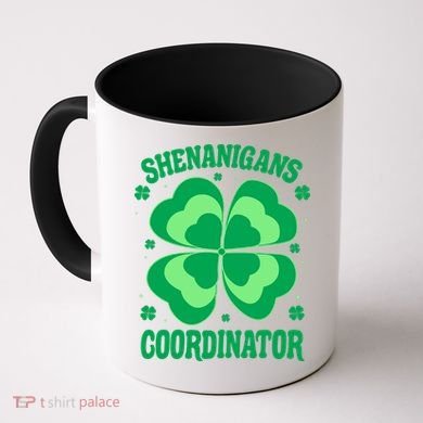 Shenanigan Coordinator Shamrock Clover Coffee Mug