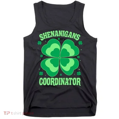 Shenanigan Coordinator Shamrock Clover Tank Top