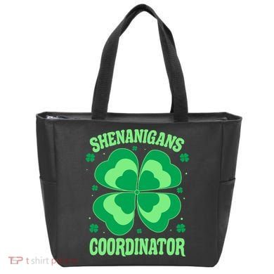 Shenanigan Coordinator Shamrock Clover Tote Bag