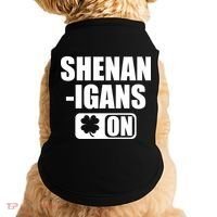 Shenanigans On Drink Mode St. Patrick's Day Clover Doggie Tank thumb 0