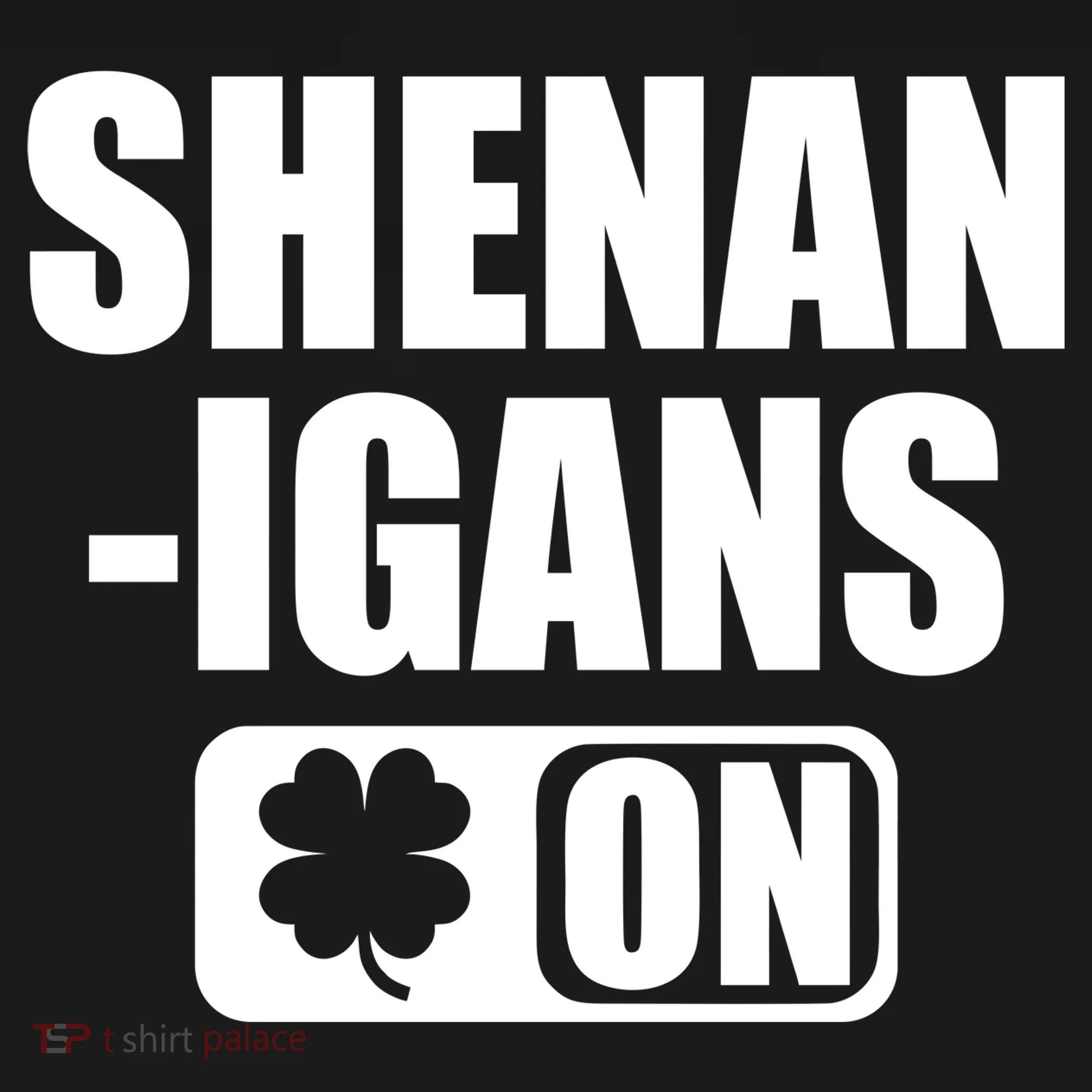 Shenanigans On Drink Mode St. Patrick's Day Clover Doggie Tank