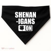 Shenanigans On Drink Mode St. Patrick's Day Clover USA-Made Doggie Bandana thumb 0