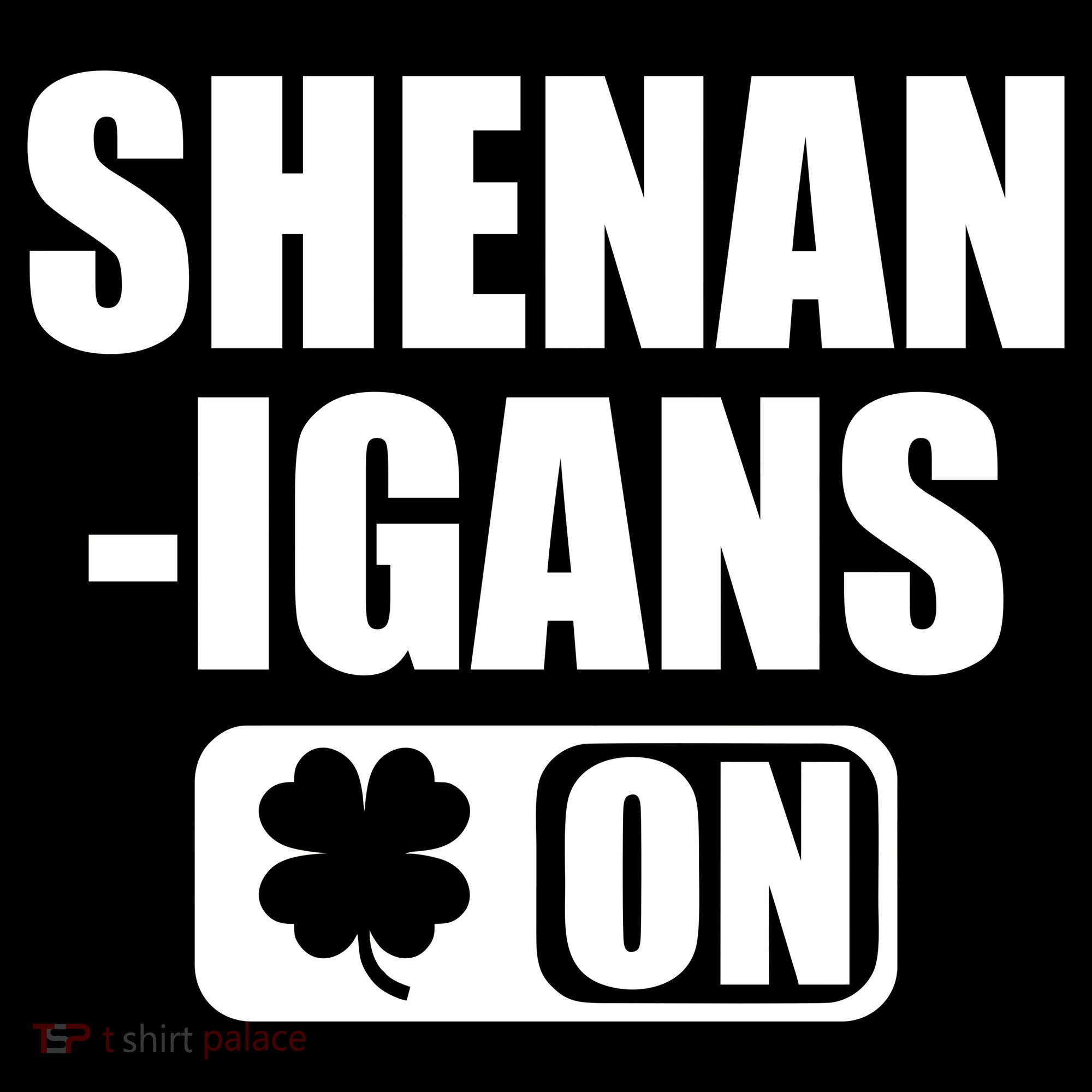 Shenanigans On Drink Mode St. Patrick's Day Clover USA-Made Doggie Bandana