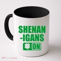 Shenanigans On Drink Mode St. Patrick's Day Clover Coffee Mug thumb 0
