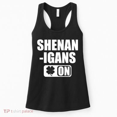Shenanigans On Drink Mode St. Patrick's Day Clover Women's Tank Top