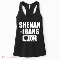 Shenanigans On Drink Mode St. Patrick's Day Clover Women's Tank Top thumb 0