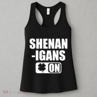 Shenanigans On Drink Mode St. Patrick's Day Clover Women's Tank Top thumb 3