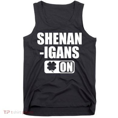 Shenanigans On Drink Mode St. Patrick's Day Clover Tank Top