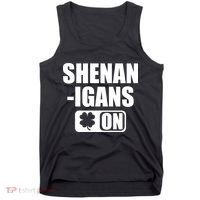 Shenanigans On Drink Mode St. Patrick's Day Clover Tank Top thumb 0