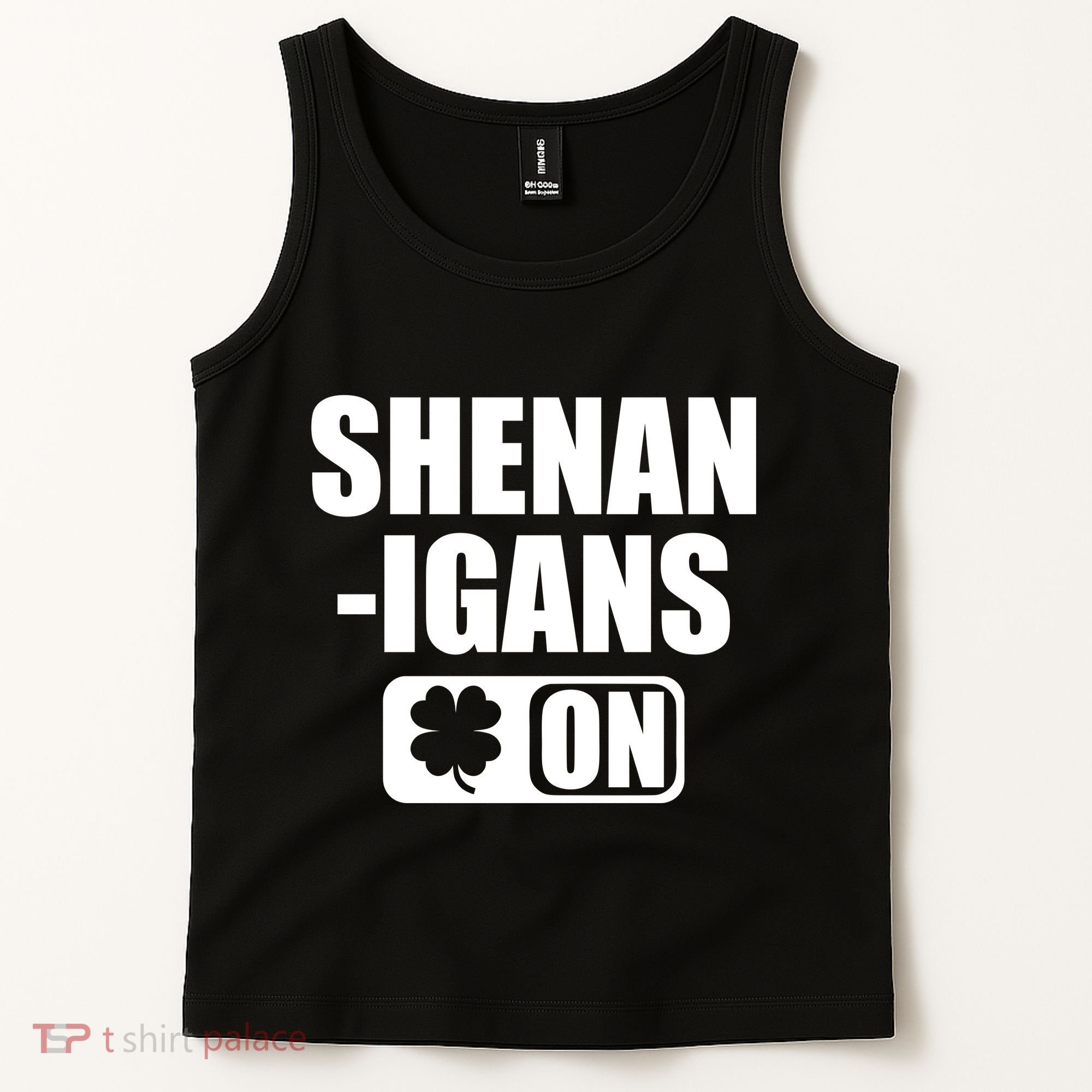 Shenanigans On Drink Mode St. Patrick's Day Clover Tank Top