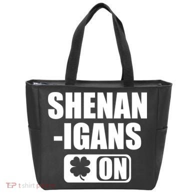 Shenanigans On Drink Mode St. Patrick's Day Clover Tote Bag
