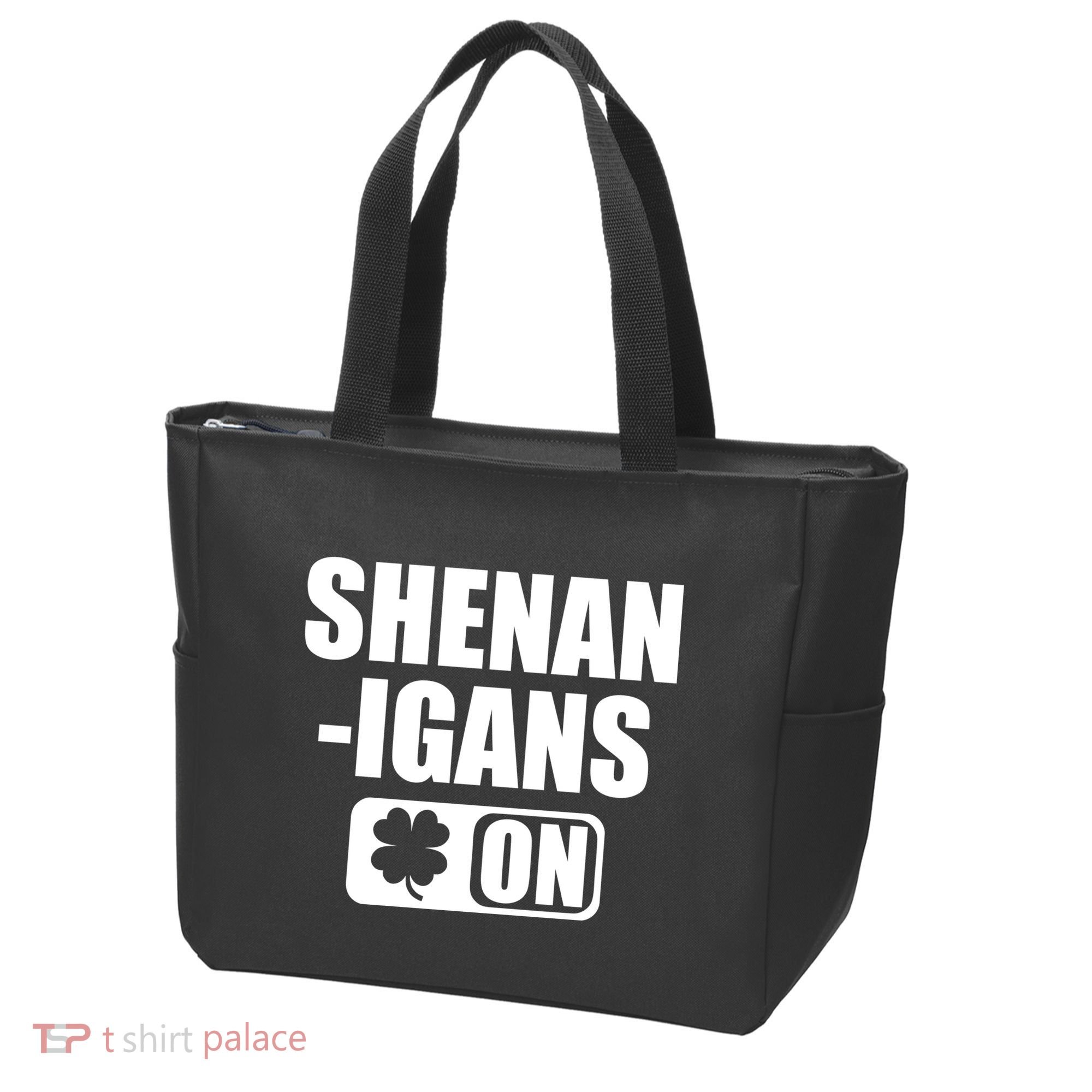 Shenanigans On Drink Mode St. Patrick's Day Clover Tote Bag