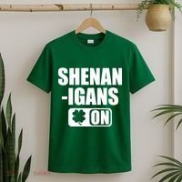 Shenanigans On Drink Mode St. Patrick's Day Clover T-Shirt thumb 2