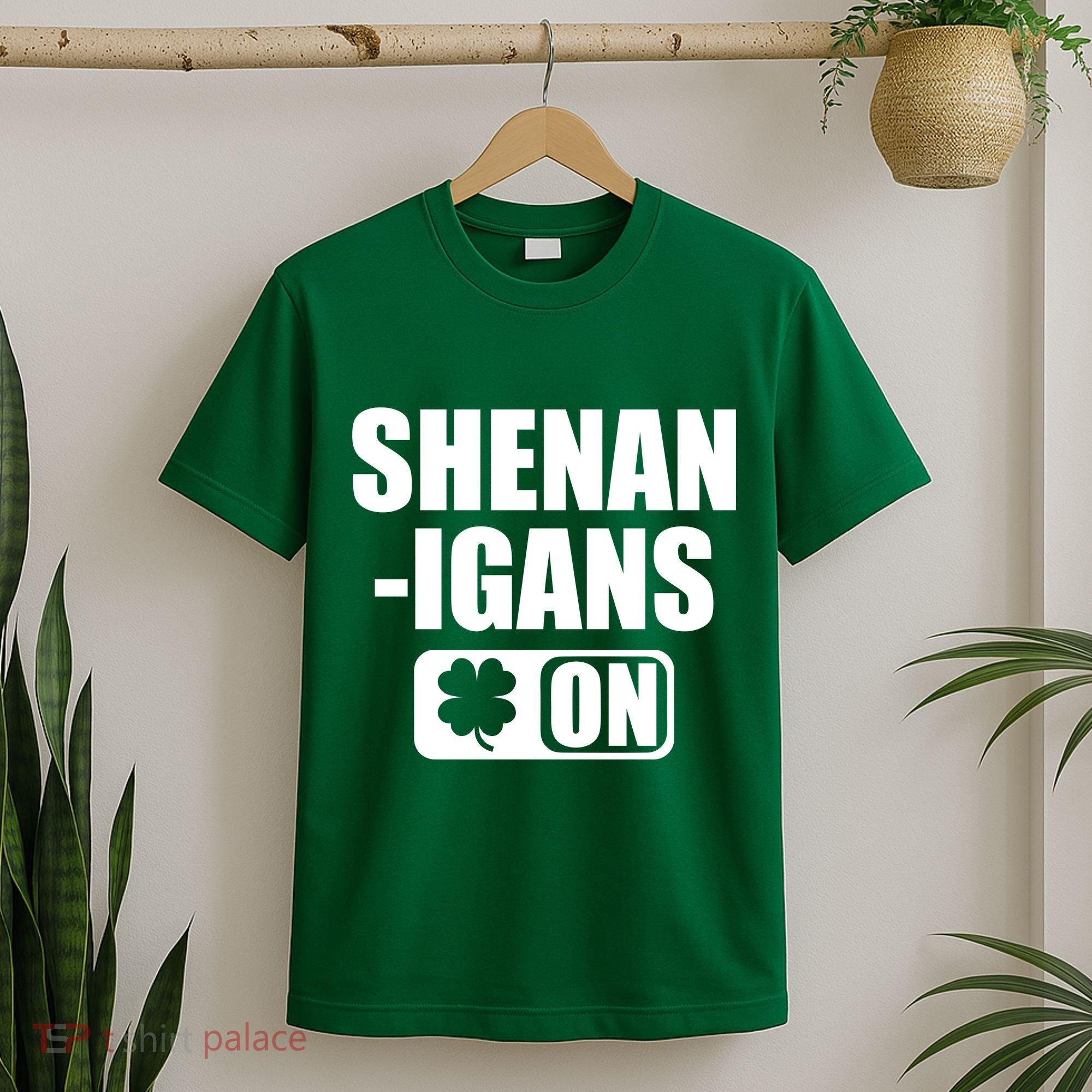 Shenanigans On Drink Mode St. Patrick's Day Clover T-Shirt
