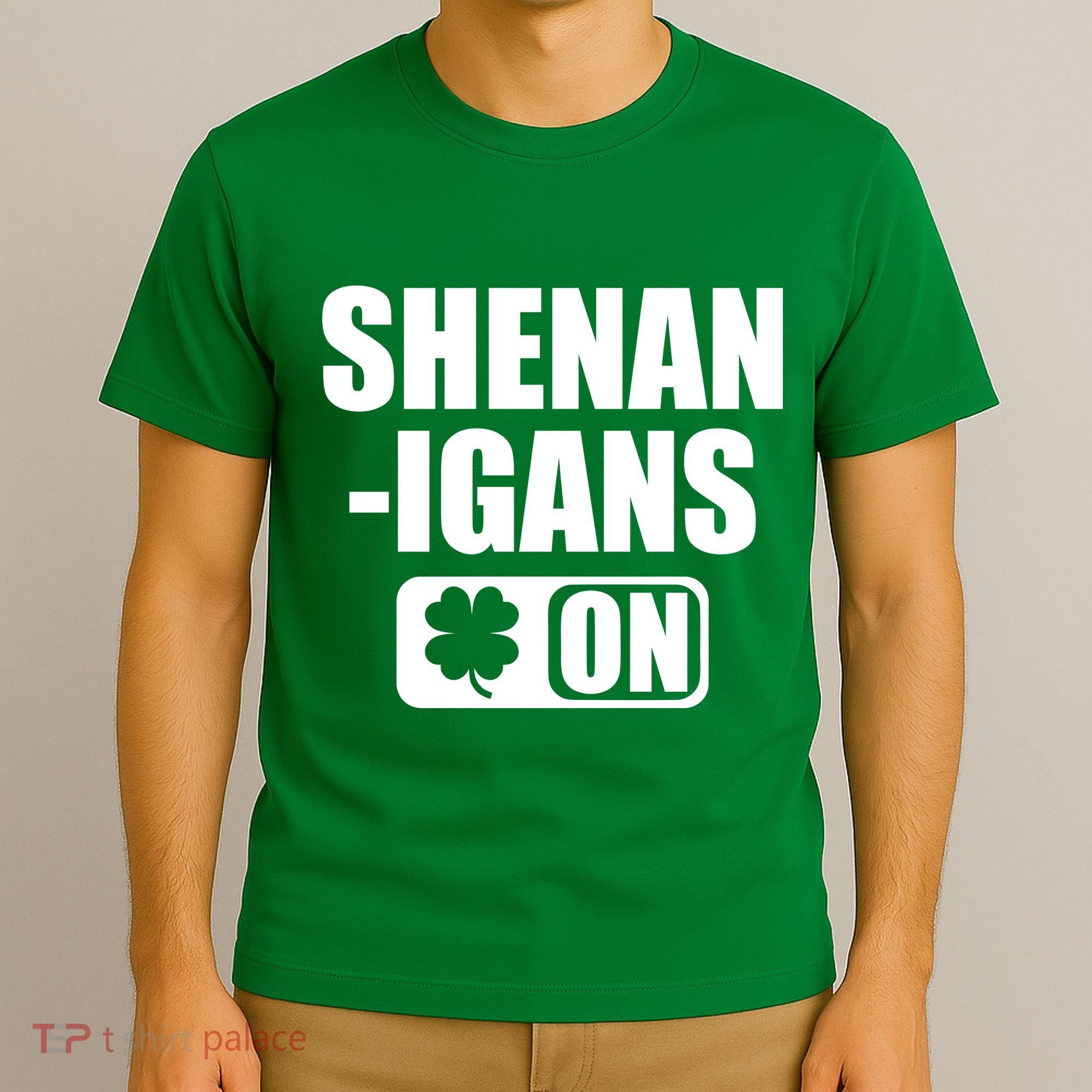 Shenanigans On Drink Mode St. Patrick's Day Clover T-Shirt