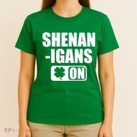Shenanigans On Drink Mode St. Patrick's Day Clover T-Shirt thumb 4
