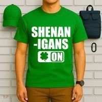 Shenanigans On Drink Mode St. Patrick's Day Clover T-Shirt thumb 6