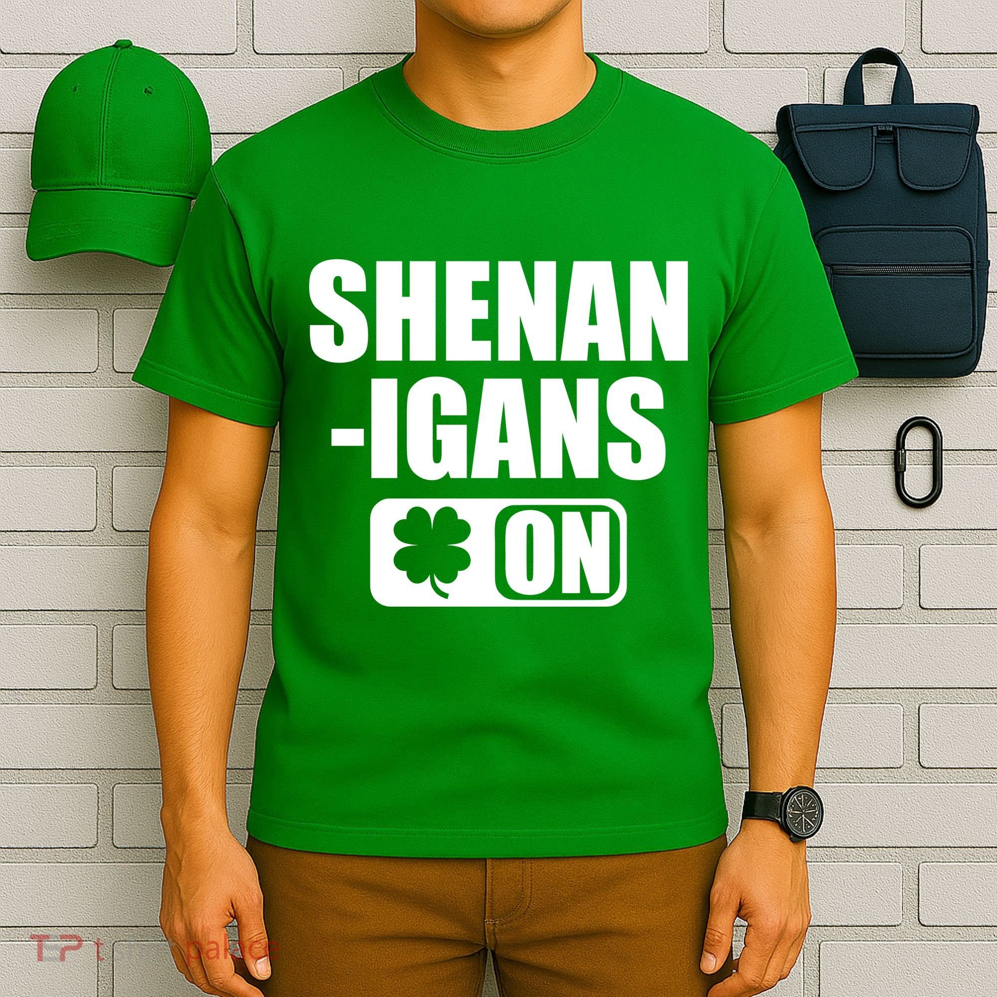 Shenanigans On Drink Mode St. Patrick's Day Clover T-Shirt