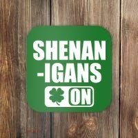 Shenanigans On Drink Mode St. Patrick's Day Clover Coaster thumb 0