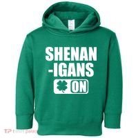 Shenanigans On Drink Mode St. Patrick's Day Clover Toddler Hoodie thumb 0